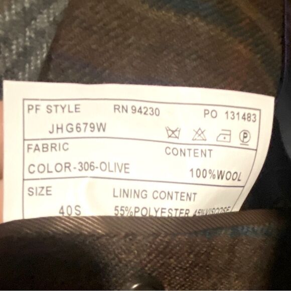 VINTAGE PAUL FREDRICK Wool Plaid Jacket Sport Coat Blazer Men’s 40S Old Money - Picture 10 of 10